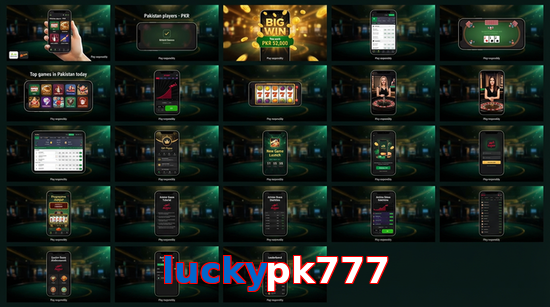 Main screen of Luckypk777 bet page for PK players
