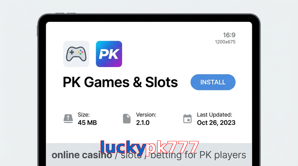 Game list for Luckypk777 gameapk section