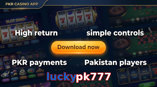 Main screen of Luckypk777 gamedownload page for PK players
